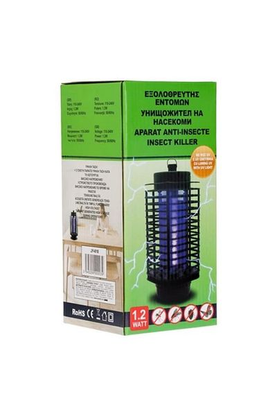 divendi-ro Felinar - Black Anti Insect UV Lamp 1.2W 9x21cm