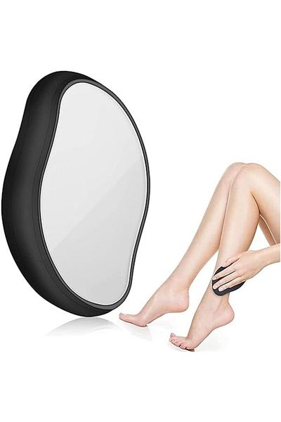 Generic Crystal Hair Removal Eraser – Reusable Painless Hair Remover & Skin Exfoliator (Aura Black)