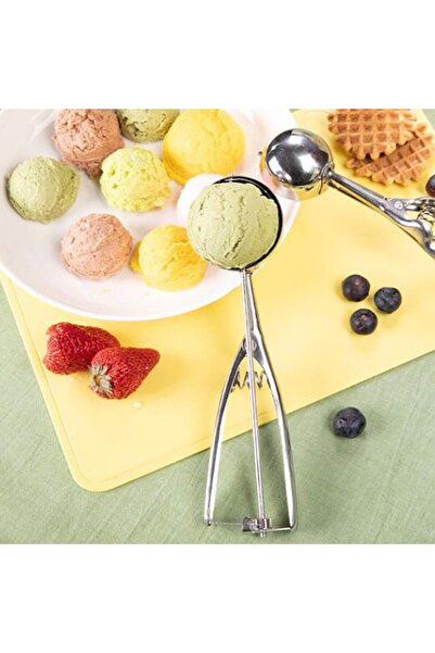 Doori Stainless Steel Ice Cream Spoon Halva Spoon Cookie Spoon Presentation Spoon Ball Ice Cream Spoon Bow
