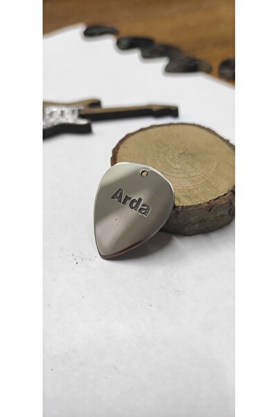 penakolik Gitar Penası İsme Özel Gümüş Renk Metal Sipariş Sonrası İsim Belirt...