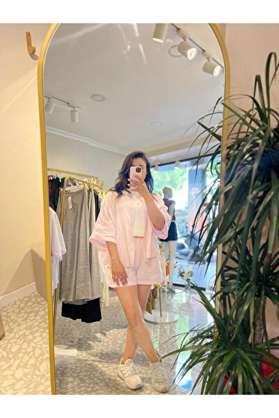 MU&ME BOUTİQUE Team Linen Shirt+Shorts