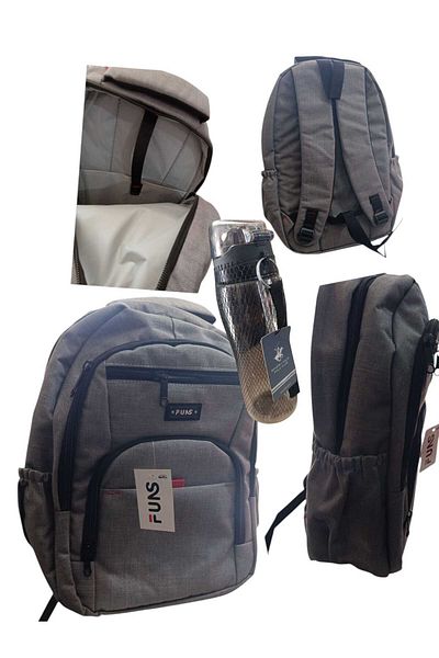 ÇEÇEN HOME (Gift) 40X50 cm Laptop Compartment 15. Inch Waterproof Fabric, Daily-Office-School Backpack