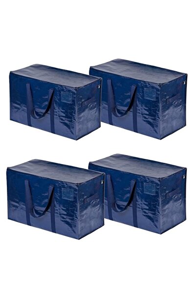 Generic مجموعة من 4 حقائب تخزين متنقلة كبيرة الحجم من فينو مزودة بسحّابات، وح...