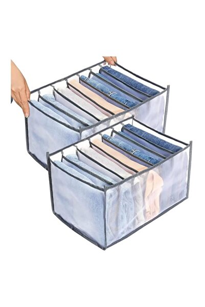 Generic منظم أدراج السراويل، منظم الملابس الداخلية، 7 خلايا، حجرة تخزين الجين...