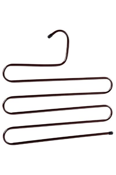 Generic حامل ملابس وبنطلونات من ECVV مكون من 5 طبقات على شكل حرف S متعدد الأغ...