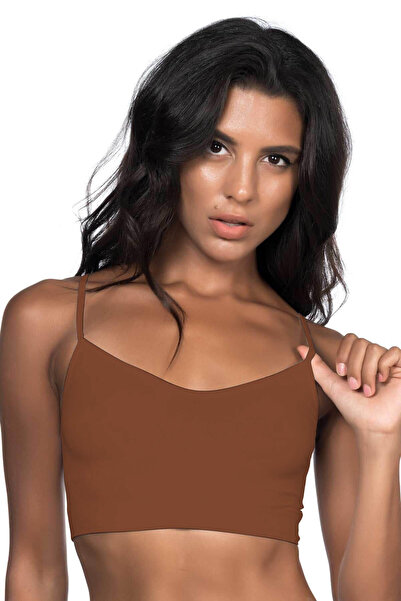 inkasole Bustieră cu bretele din fir moale Brown Emay 4003