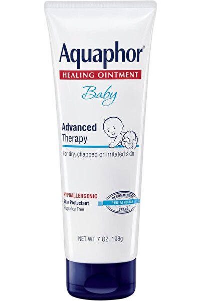Aquaphor Baby Healing Ointment - For Chapped Skin, Diaper Rash And Minor Scratches - 7 Oz. Tube