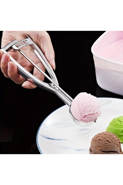 Doori Stainless Steel Ice Cream Spoon Halva Spoon Cookie Spoon Presentation Spoon Ball Ice Cream Spoon Bow