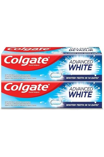 Colgate Toothpaste Advanced White, Whitening Toothpaste, 2x100 ml, 2 Pack