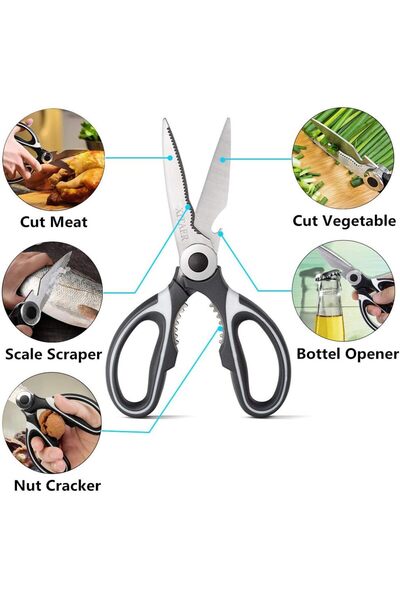Doori Stainless Steel Kitchen Scissors Chicken Scissors Soft Drink Opener Functionaly Scissors