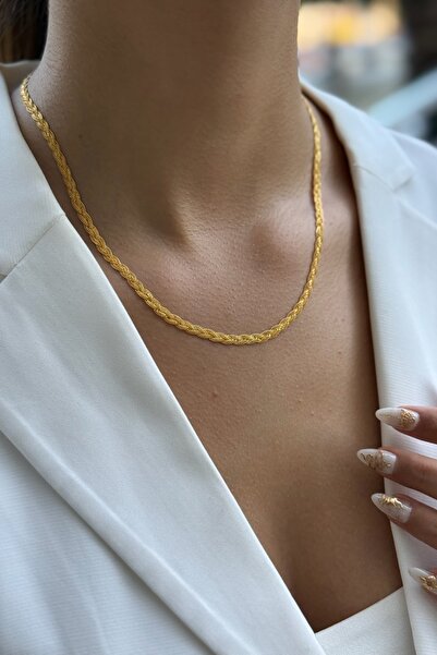 Utku Kuyumculuk 22 AYAR İTALYAN ÖRGÜ MODEL KOLYE