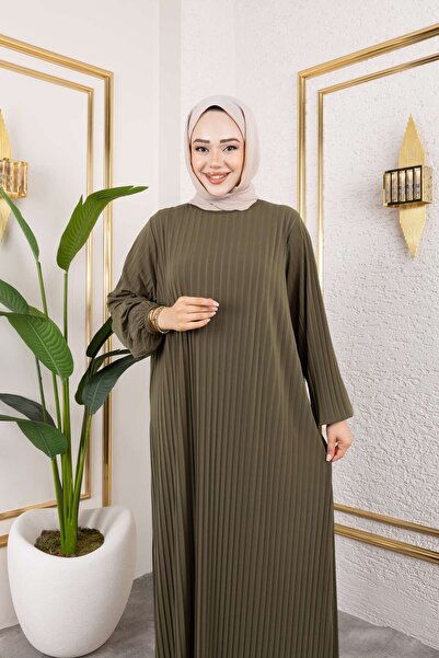 Big Zerafet Giyim PİLİSELİ OVERSİZE KADIN ELBİSE