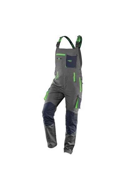 NEO Work trousers with bib, Premium model, cotton, size XXXL/58,