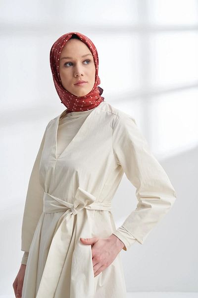 ARMANDA Bordo Twill Silk Scarf 4306