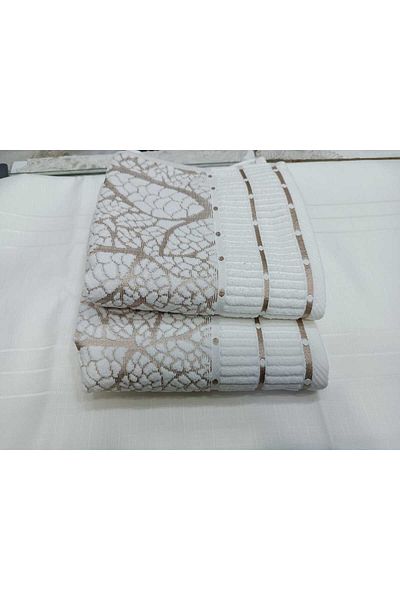S.Y Leaf Hand Face Towel 1 Pair