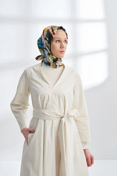 ARMANDA Lemon Twill Silk Scarf 4328
