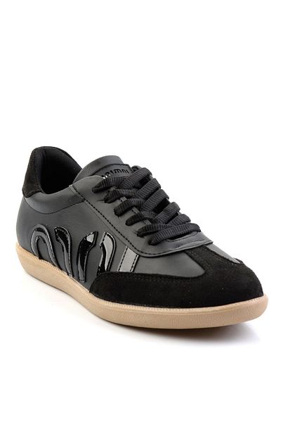 Bambi Black Black Patent Leather Women's Sneaker K01179888809