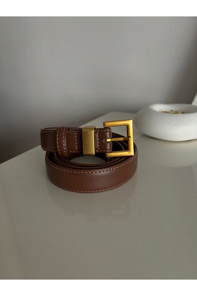 bonnline Imported Leather Cowhide Belt