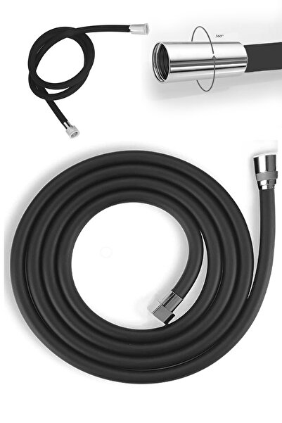 VSA BlackRope Lüx Siyah Ultra Esnek Silikon Sağlam Yapılı Kopmaz Patlamaz Pas...