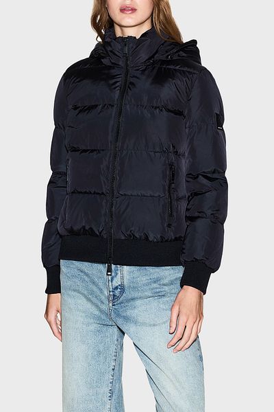 Armani Exchange Quilted Regular Fit Removable Hooded down Coat Coat Xw000228 Af1228