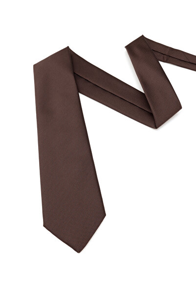 Cacharel Kahverengi Mikro Desenli Kravat 50317161-400