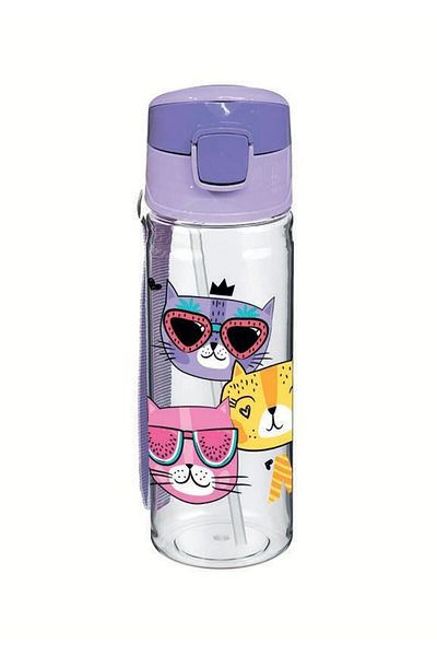 Tuffex Vena Tp811 Polycarbonate Water Bottle with Straw 500 ml