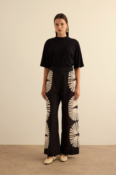 Aker Geometrik Desenli Cotton Yaz Serinliği Pantolon