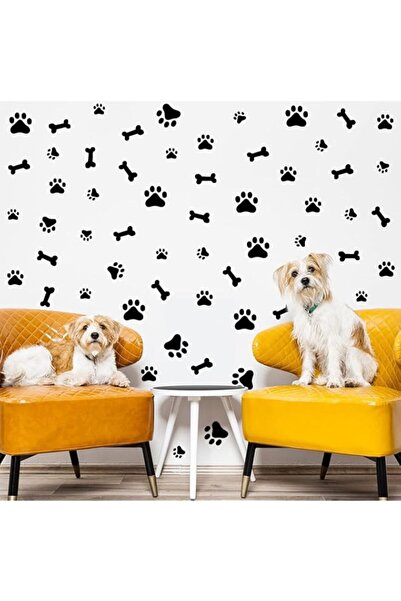 Generic Brand 76 Pieces Dog Paw Decal, Paw Prints Stickers, Dog Room Decor fo...