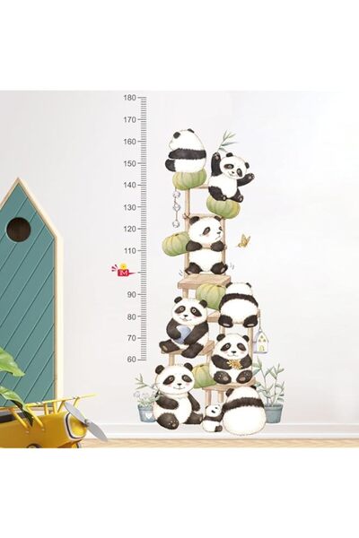 Generic Kids Height Measurement Growth Chart Wall Stickers, Animals Cat Zebra Rhino Height Measure Ruler De