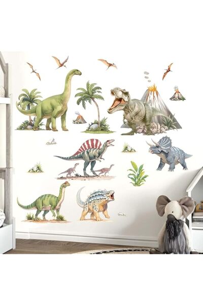 Generic ملصقات حائط كبيرة على شكل ديناصور من أميجين - ملصقات حائط على شكل أور...