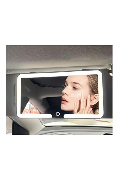 Generic Car Vanity Mirror with LED Lights, Car Sun Visor Vanity Mirror with T...