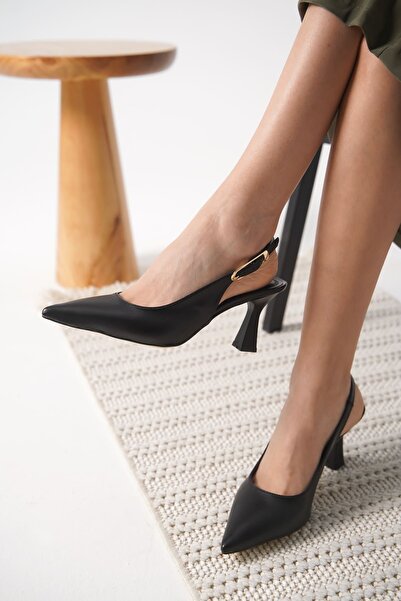 Loyano Bella Ophelia matte black women's high heel shoes