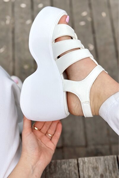 I Love Shoes Oneyas Matte Leather Women's Heeled Sandals White