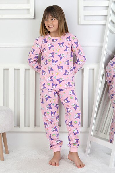 ZUZUNGA You Aro Rocc Kuromi Patterned Girl's Pajama Set