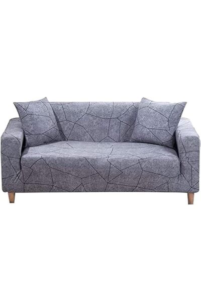 Generic غطاء أريكة مطاطي بنابض X، غطاء أريكة مطبوع من قطعة واحدة، غطاء أريكة مرن عالمي