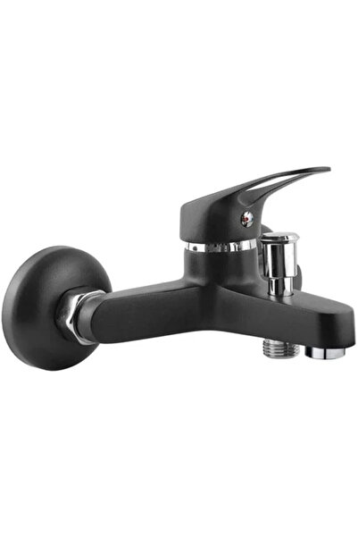 VSA Siyah Mix Banyo Bataryası Musluk Yapışkan mafsallı Fonksiyonlu Duş Başlıklı Duş seti