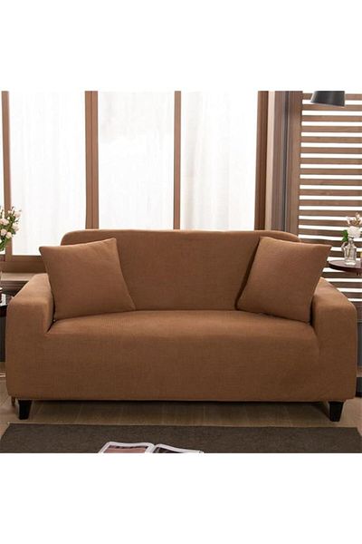 Generic KH Stretch Sofa Slipcover Couch Sofa Cover Furniture Protector Soft with Elastic Bottom Spandex Jac