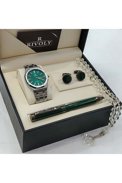 RİVOLİ Stainless Steel Men's Watch Set