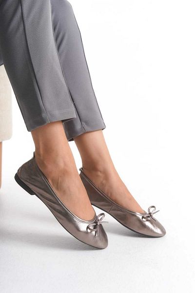 ERNİLA Genuine leather women's flat shoes