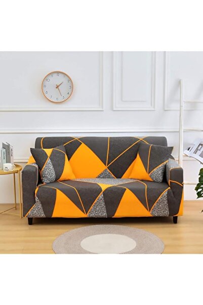 Generic FengRise 1 Seater Cotton Stretch Sofa Slipcover Fashion Geometric Sty...