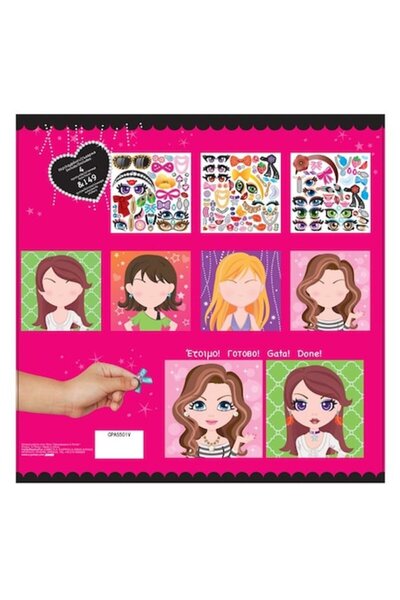 Dalip Baby Sticker Book, Sticker Face, 25x25 cm, Multicolor