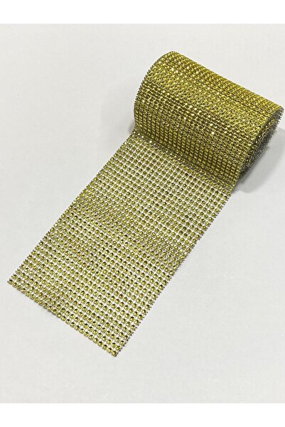 karantuhafiye Πλαστική λωρίδα λάμψης / 24 σειρές / 1 μέτρο πράσινο χρυσό
