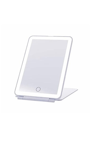 Generic مرآة مكياج محمولة قابلة لإعادة الشحن من Wolii مزودة بإضاءة LED، مرآة ...