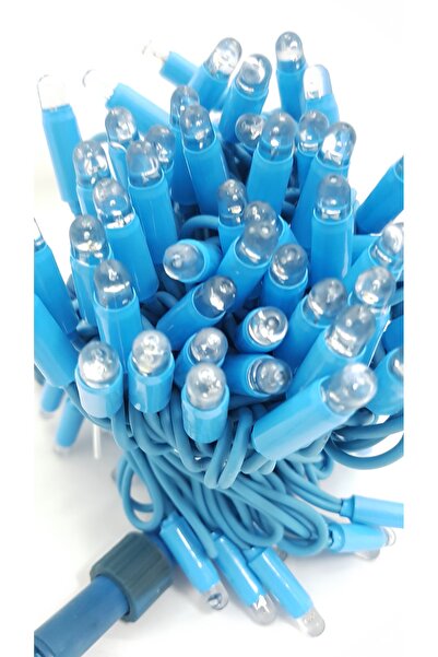 SDX Market Instalație de Crăciun, 10 m, liniară cu bliț, albastră, 100 LED-ur...