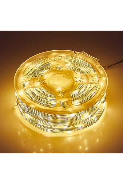 SDX Market Tip instalare de Crăciun Bandă liniară cu 200 LED-uri, 20 m, alb c...