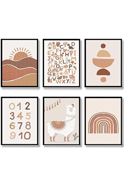 Generic Baby Girl Room Decor Boho Wall Art Cute Sunshine Rainbow Alphabet Can...