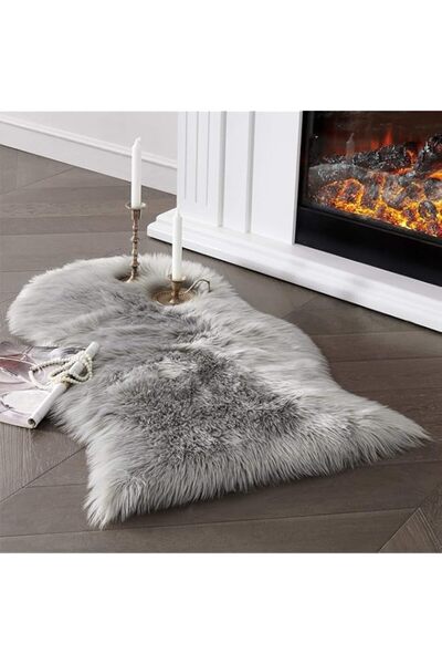 Generic Bukela Faux Sheepskin Rug, Shearling, Artificial Wool Mat, Washable, ...