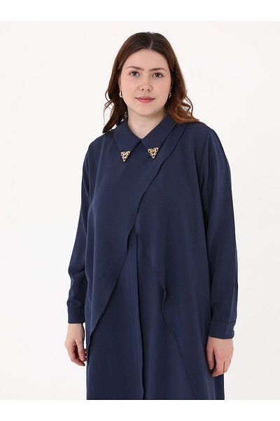 Moda Gazel Tunic - Navy Blue - Moda Gazel