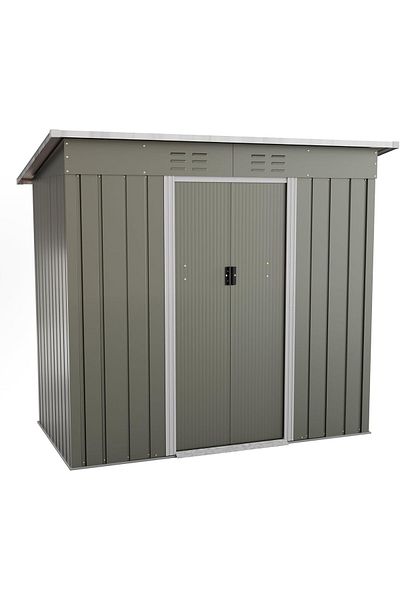 Egardenkart Outdoor Storage Shed with Double Lockable Doors (With Installation)