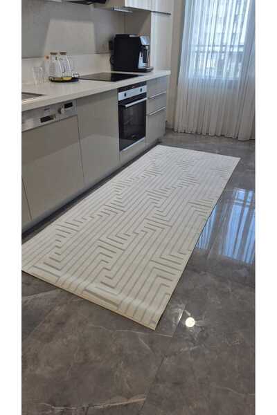 elyar Yıkanabilir pamuklu İskandinav Tarzı Premium Puffy Peluş Yolluk – Salon ve Koridor Halısı